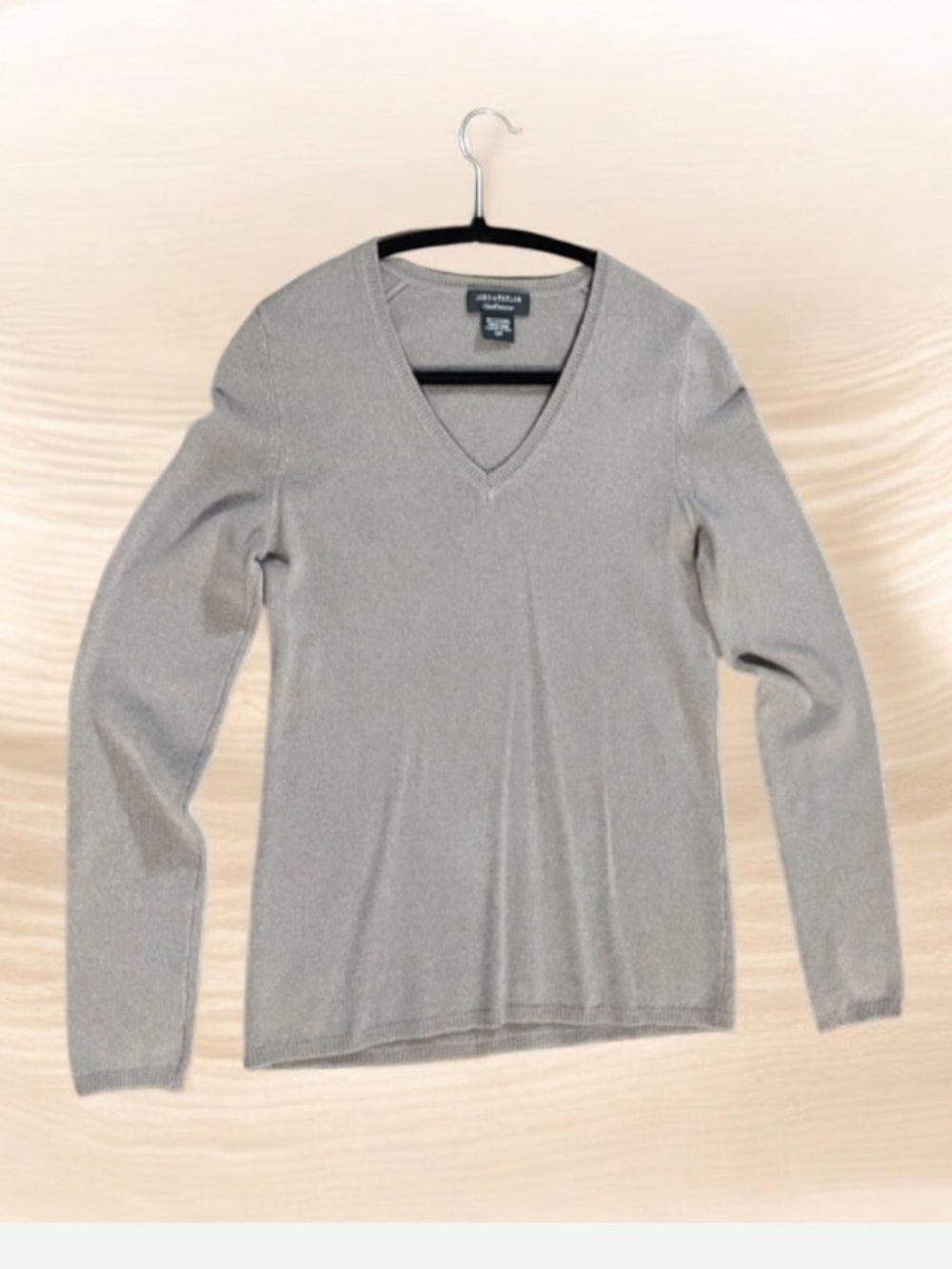 Lord a& Taylor’s 💯% Cashmere V-Neck Sweater in Taupe Size S|P